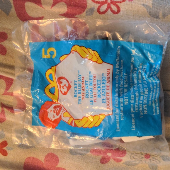 Vintage Sealed Ty Mc Donalds Rocket The Blue Jay Toy Animal 1999 - Picture 4 of 7